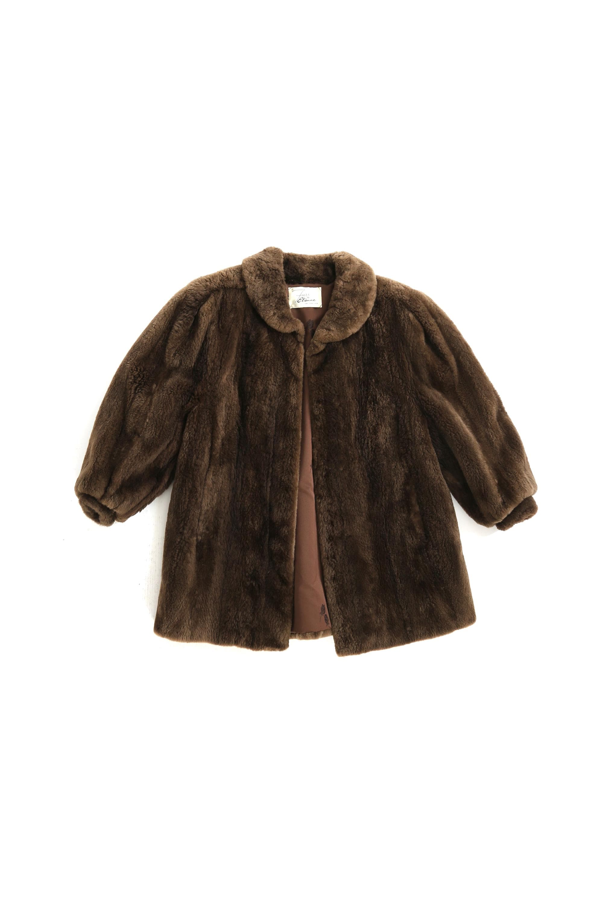 épine sheep mouton coat⭐️ epine sheep mouton coat Lamb Fur Brown Vintage Coats, Jackets