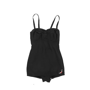 1950s Jantzen black bathing suit one piece