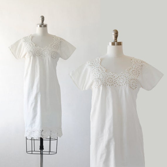 Edwardian cotton Chemise | Antique vintage 1900s … - image 1