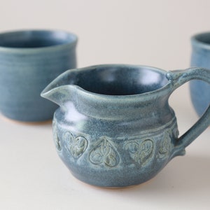 vintage Stoneware heart cups set image 2