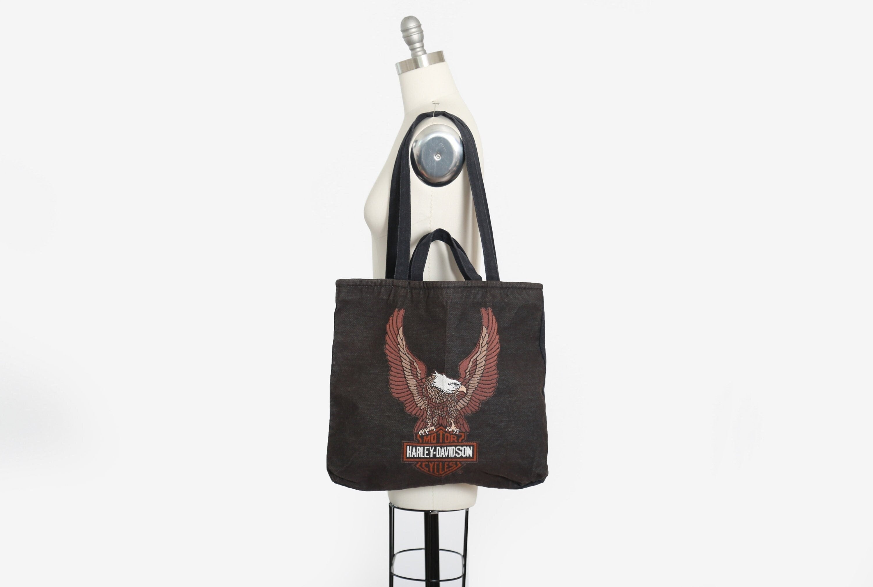 harley davidson leather tote bag