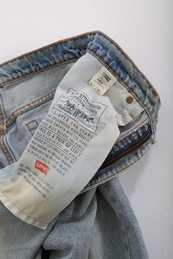 Buy 550 Levis Vintage 90s Light Wash 550 Levis Relaxed Fit Blue  