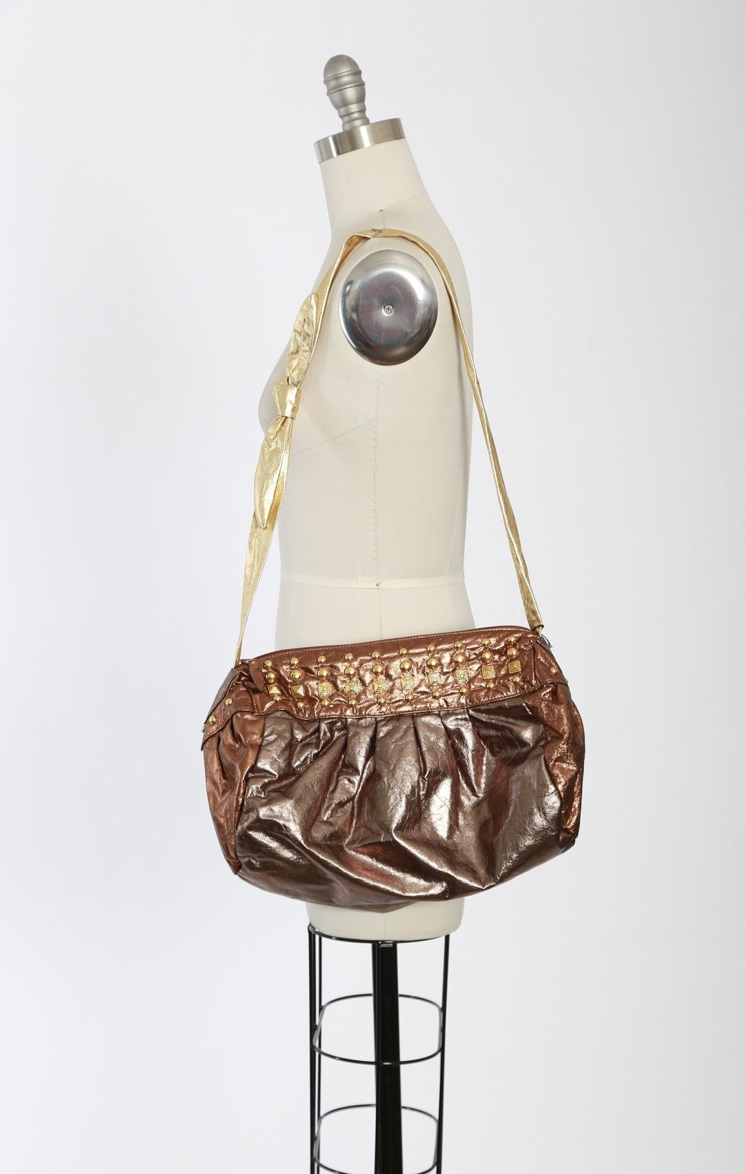 Ameri（アメリ）の「CHUNKY HANDLE LEATHER BAG（ハンドバッグ