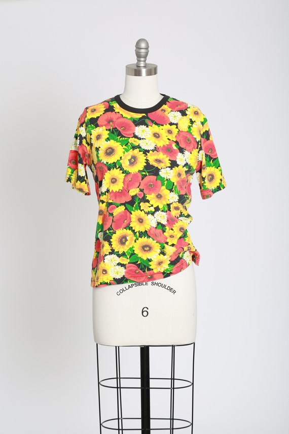 90s floral T-shirt