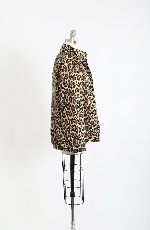90s oversized leopard print jacket | Vintage 1990… - image 7