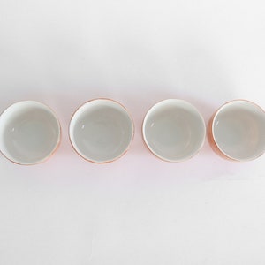 Antique Vintage 1910s Japanese Imperial wear hand panted tea cups Coffee set of 4 image 5