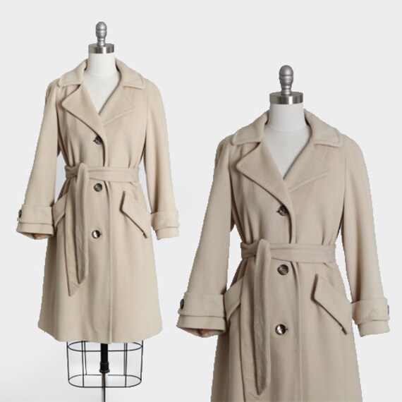 Superior Quality cashmere coat | Vintage 50s beige