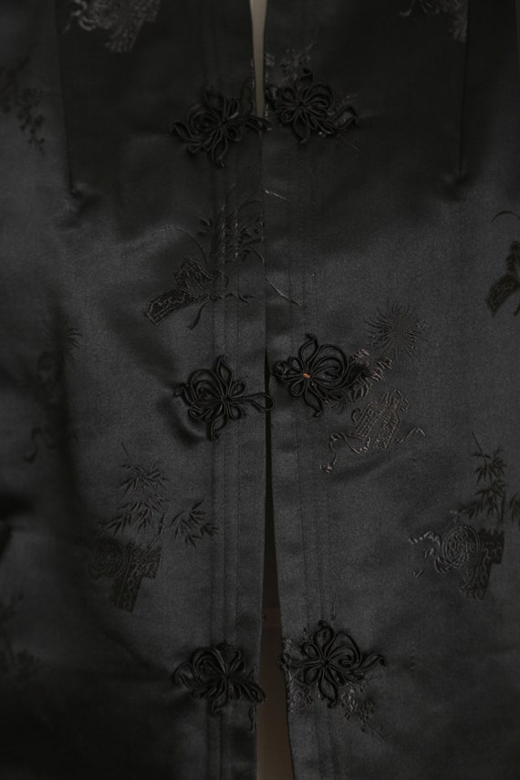 Vintage 1950s Chinese Silk brocade floral jacket - image 3