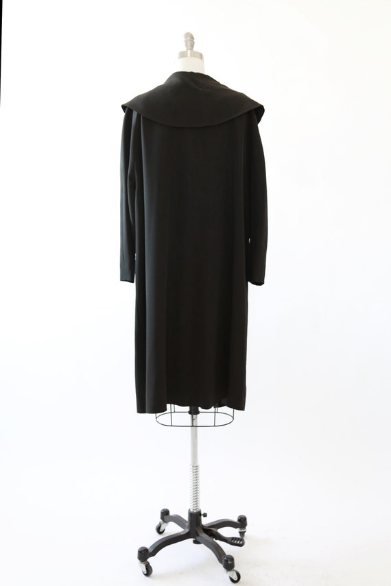 Vintage 40s black swing coat jacket - image 7