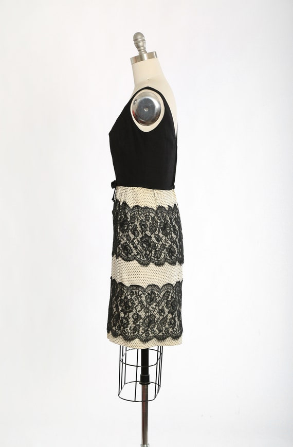 Vintage 60s Swiss dot lace dress | 1960s Harou la… - image 7
