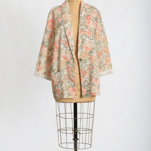 Vintage 90s oversized floral blazer image 2