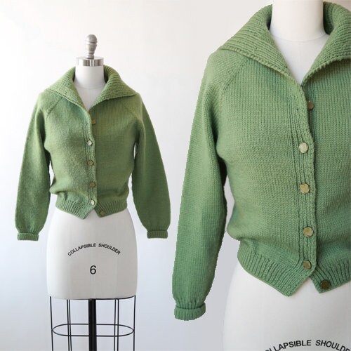 olive knit cardigan