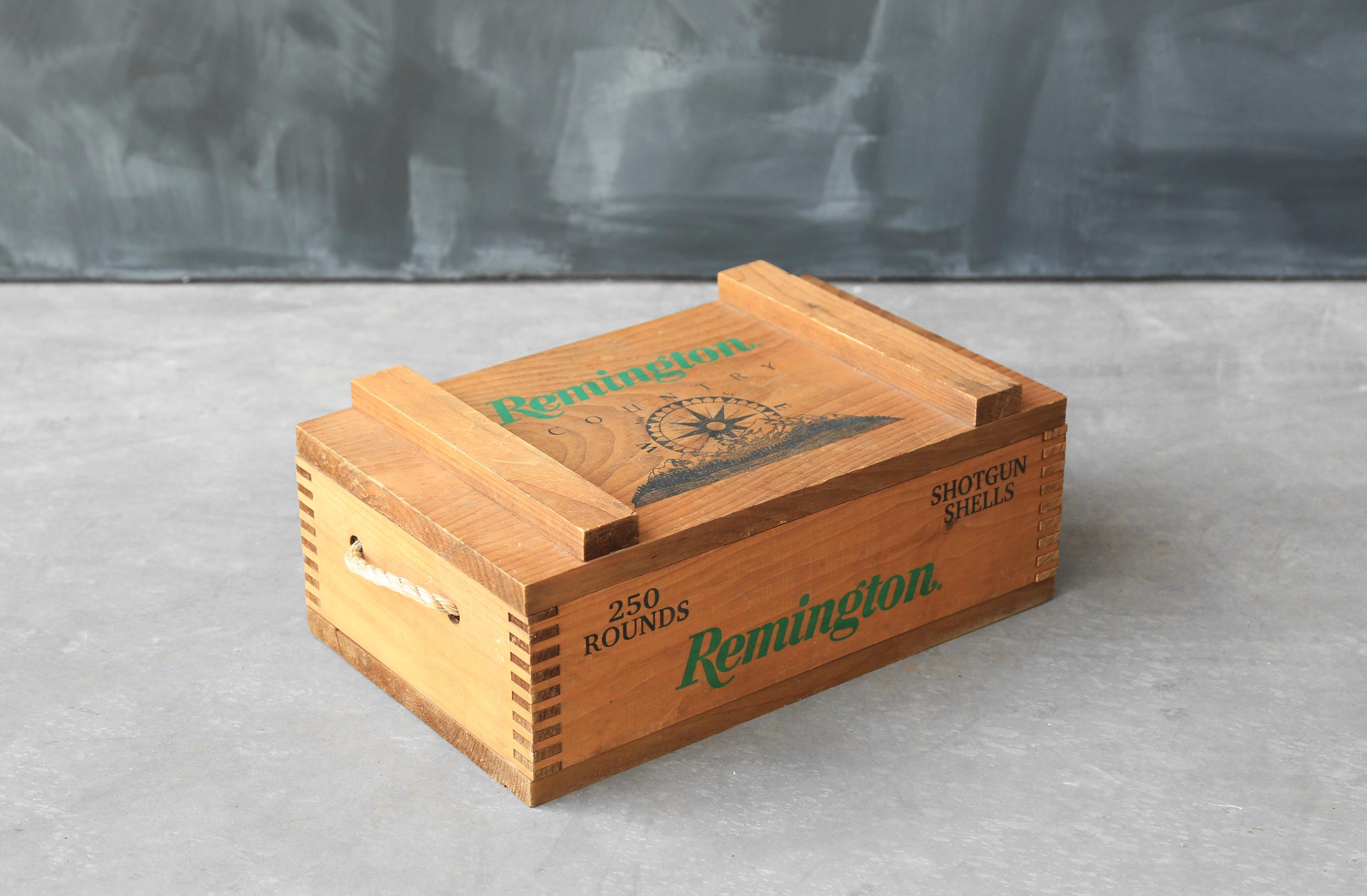 Remington アンティーク木箱　弾薬 Vintage Remington Country Shotgun Shells Wood Box Create - Etsy