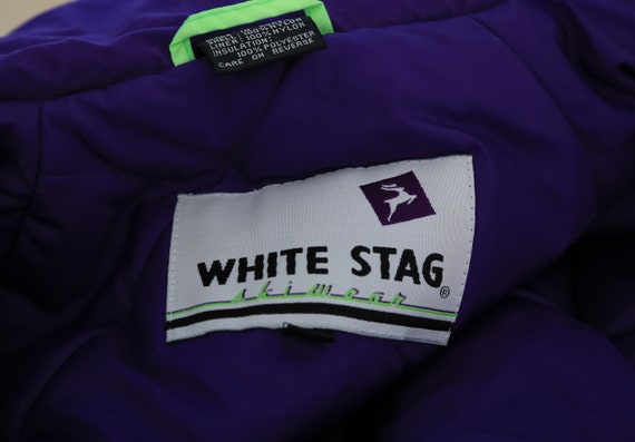 White Stag Skiwear puffer | Vintage 90s neon ski … - image 2