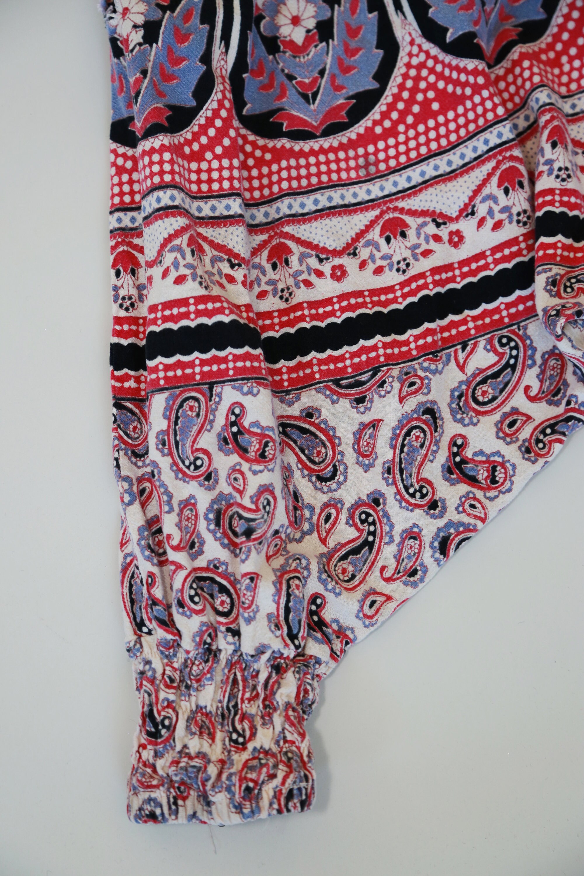 Indian cotton jumpsuit Vintage 70s paisley jumpsuit Harem | Etsy