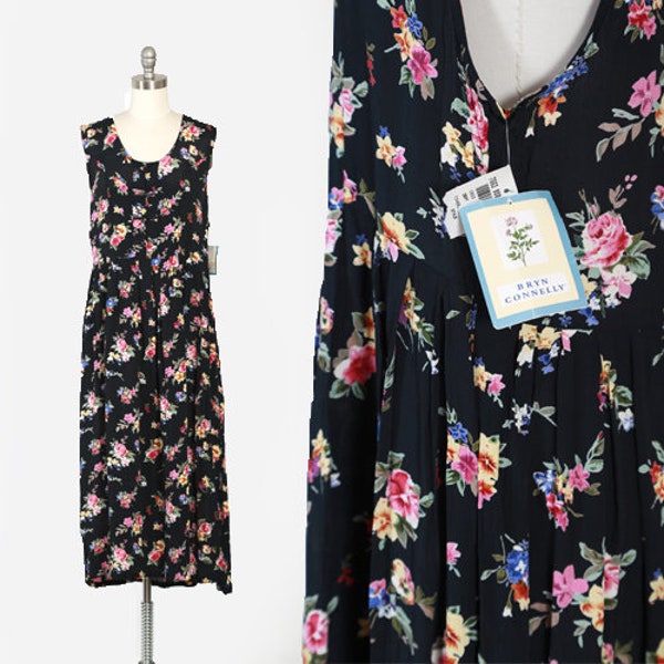 90s Floral Dress - Etsy