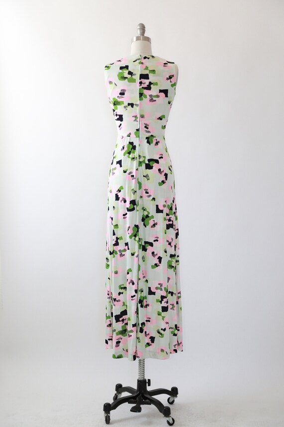 Vintage 70s abstract maxi dress - image 7