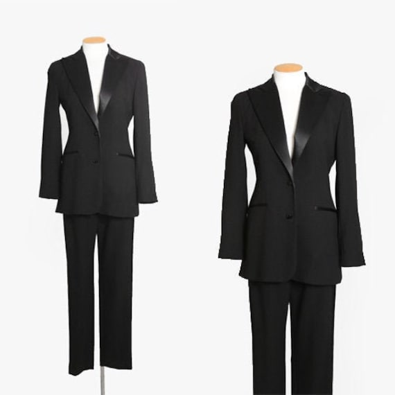 Chetta B Tuxedo suit | Vintage 90s black tuxedo su