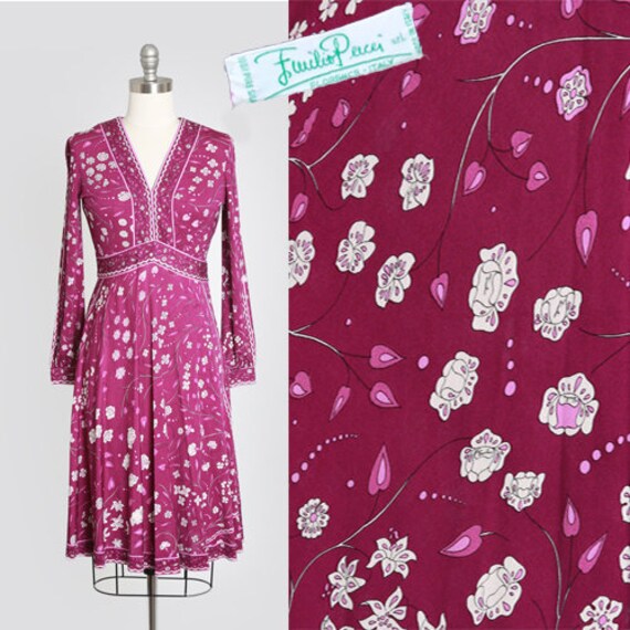 Emilio Pucci silk dress | Vintage 60s 70s Emilio P