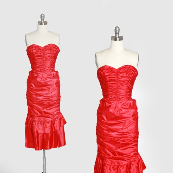 Gunne Sax victorian dress | Vintage Gunne Sax RED