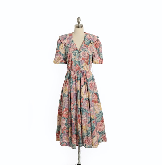 Carol Anderson floral dress | Vintage 90s pale fl… - image 9