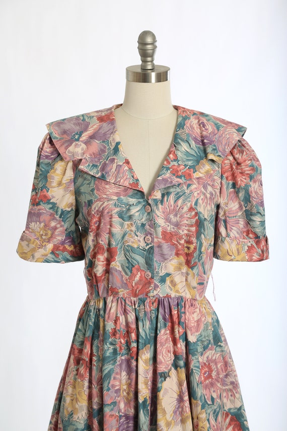 Carol Anderson floral dress | Vintage 90s pale fl… - image 2