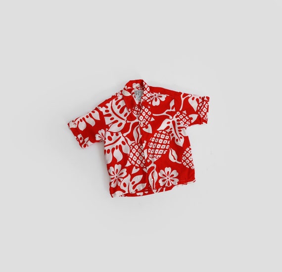 Vintage 50s Kids Hawaiian shirt | 1950s Surfman r… - image 1