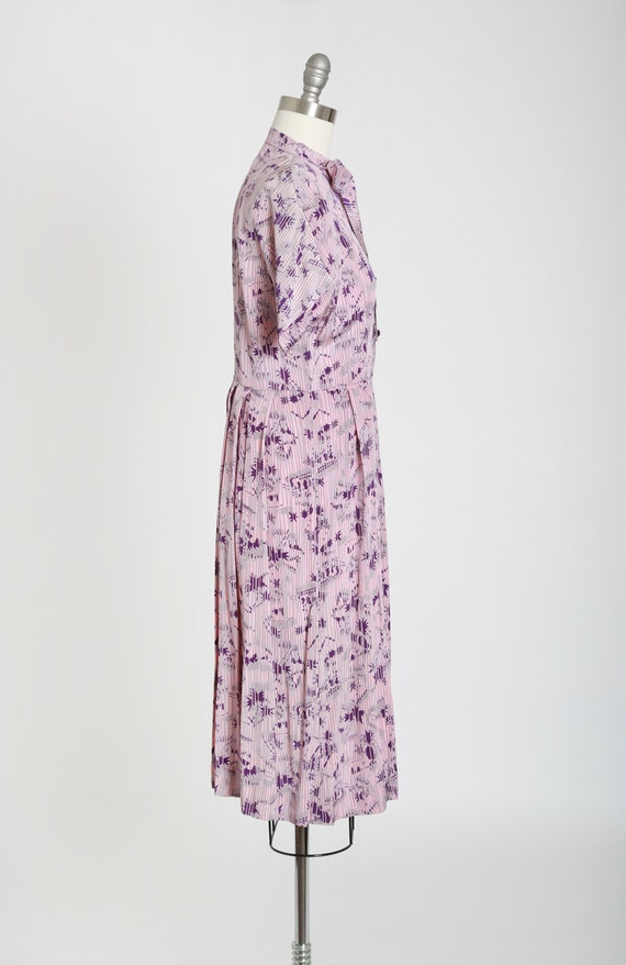 Sahara nights dress | Vintage 40s purple palm des… - image 4