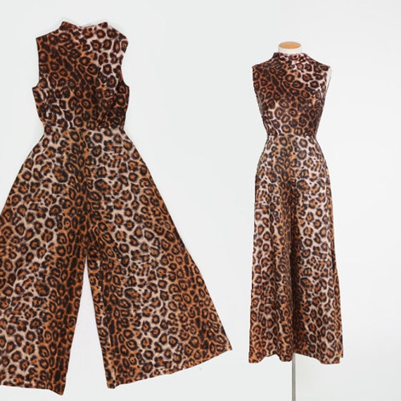 Alice Leopard print jumpsuit | vintage 60s leopard