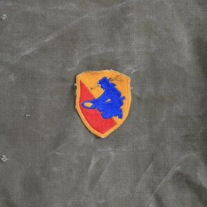 Vintage US ARMY Gold Panning Uniform Badge patch US Military Division