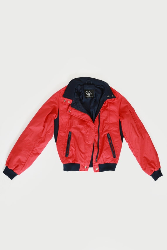 Roffe ski jacket | Vintage 80s red Roffe skiwear y