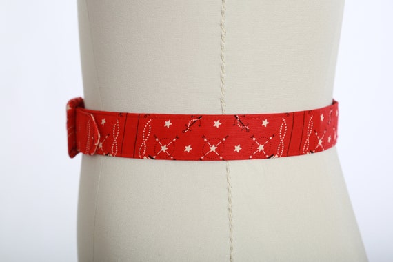 Vintage 1950s 60s red nautical belt - image 5