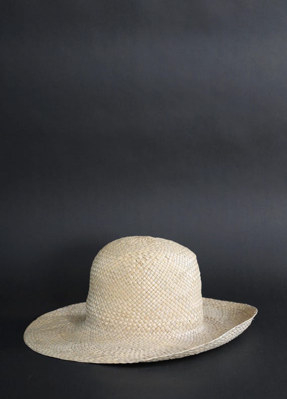 Vintage 70s straw harvest hat | Happy Cappers nat… - image 5