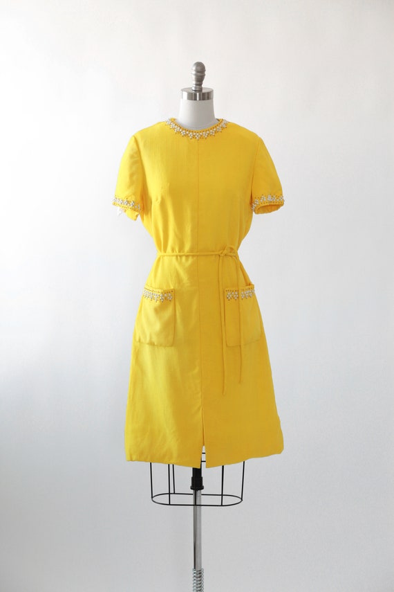 Carlye Linen dress | Vintage 60s Moygashel Linen … - image 2