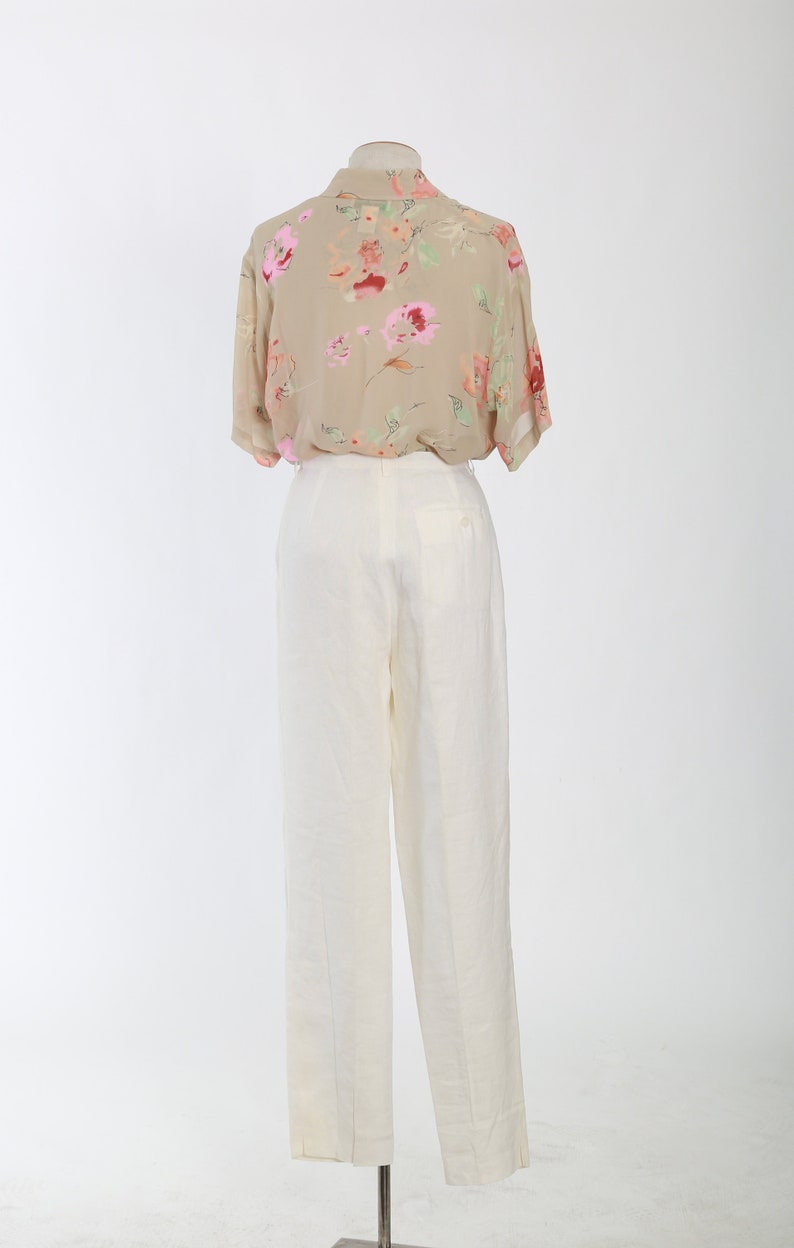 Vintage Laura Ashley linen pants image 7