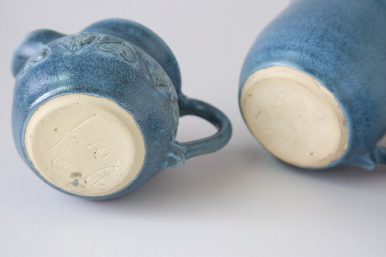 vintage Stoneware heart cups set image 10