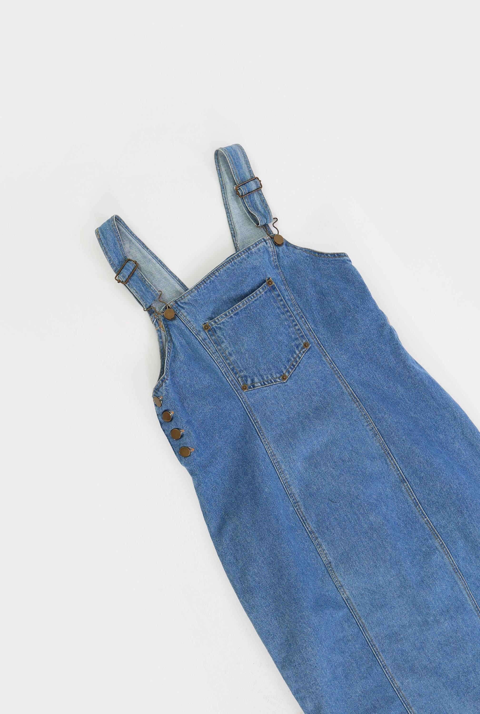 Suspender Denim Dress - Etsy