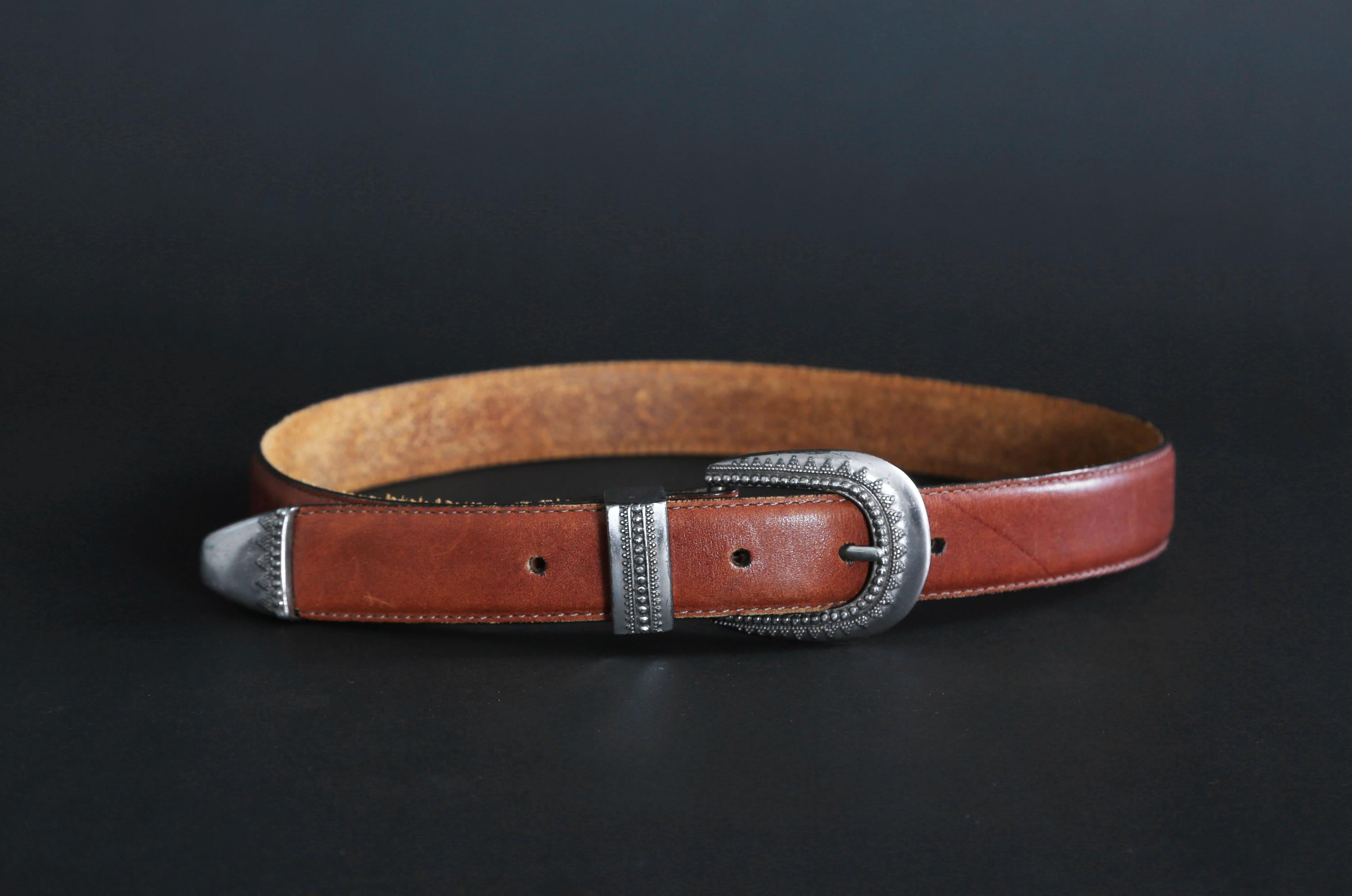 Vintage Brighton concho brown belt, like new! Sz S Brighton Women main image 2