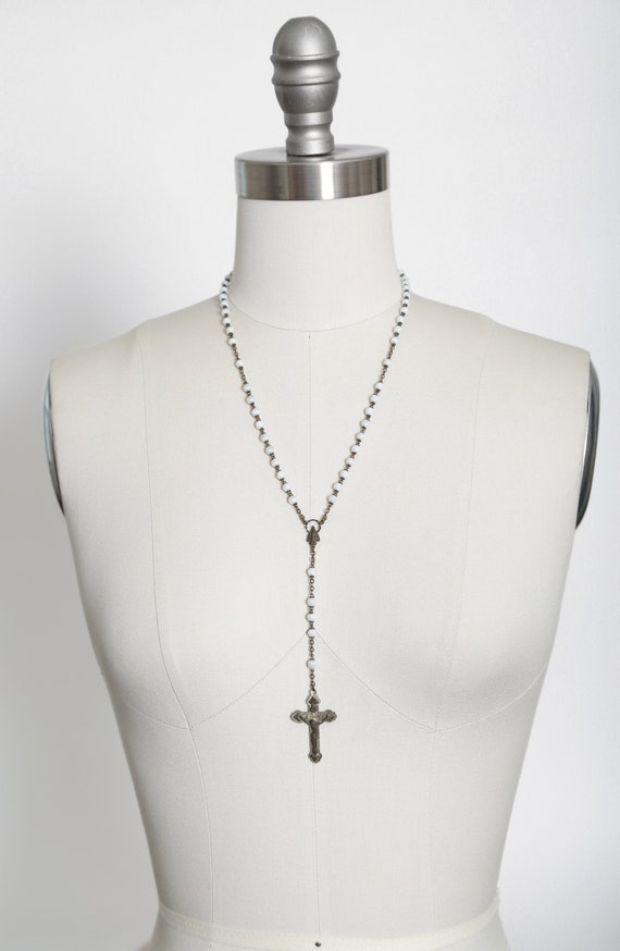sterling silver rosary overlay - Gem