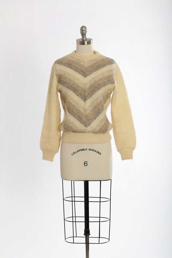 Hilda knit sweater | Vintage 70s striped wool knit