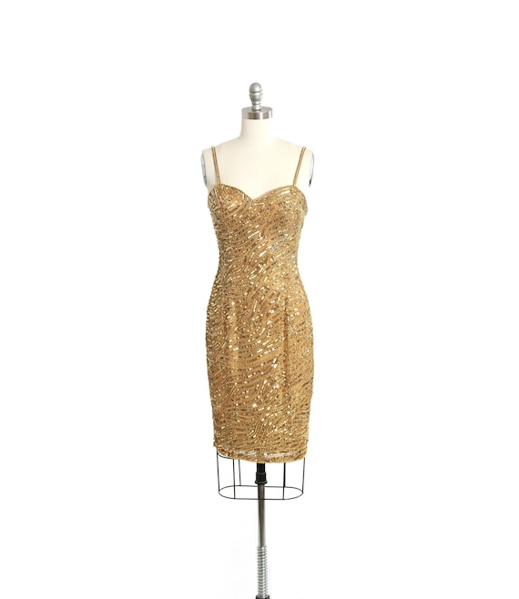 beaded sequin mini dress Gaia