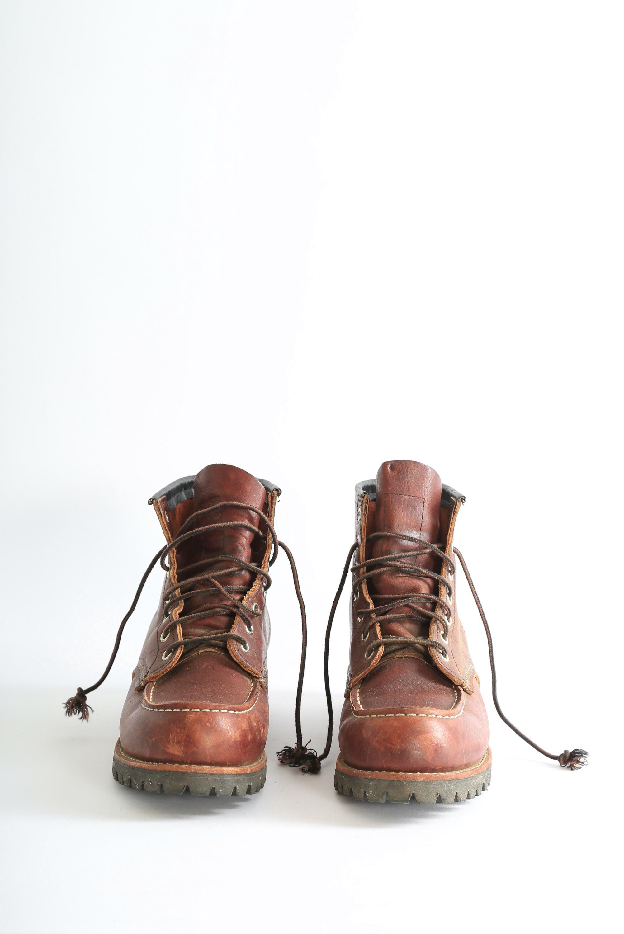 Red Wing Shoes Men\'s Brown 8146 Moc Toe Lace Up Leather Work Boots Size 11.5 EE Red Wing Mens Heritage 8146 6 Moc Lug | Desertcart Guyana main image 3