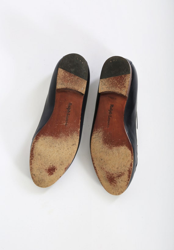Vintage 80s 90s Ralph Lauren loafers flats Made i… - image 9