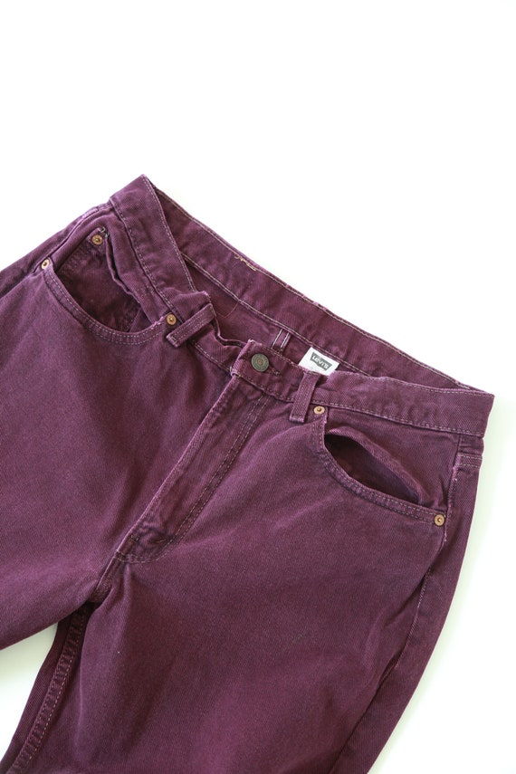 Purple Levis | Vintage 554 purple Levis straight … - image 4