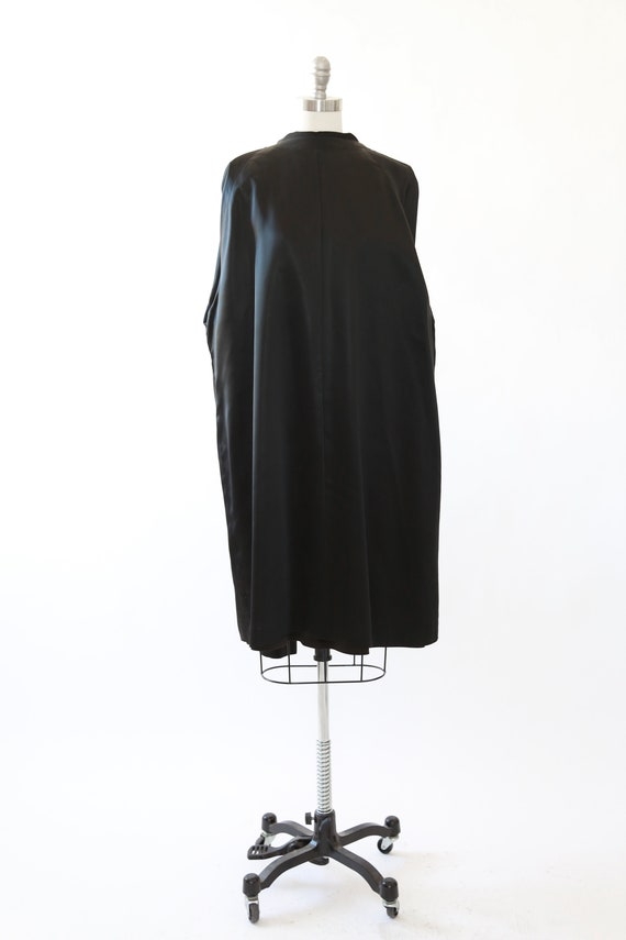 Vintage 40s black swing coat jacket - image 8