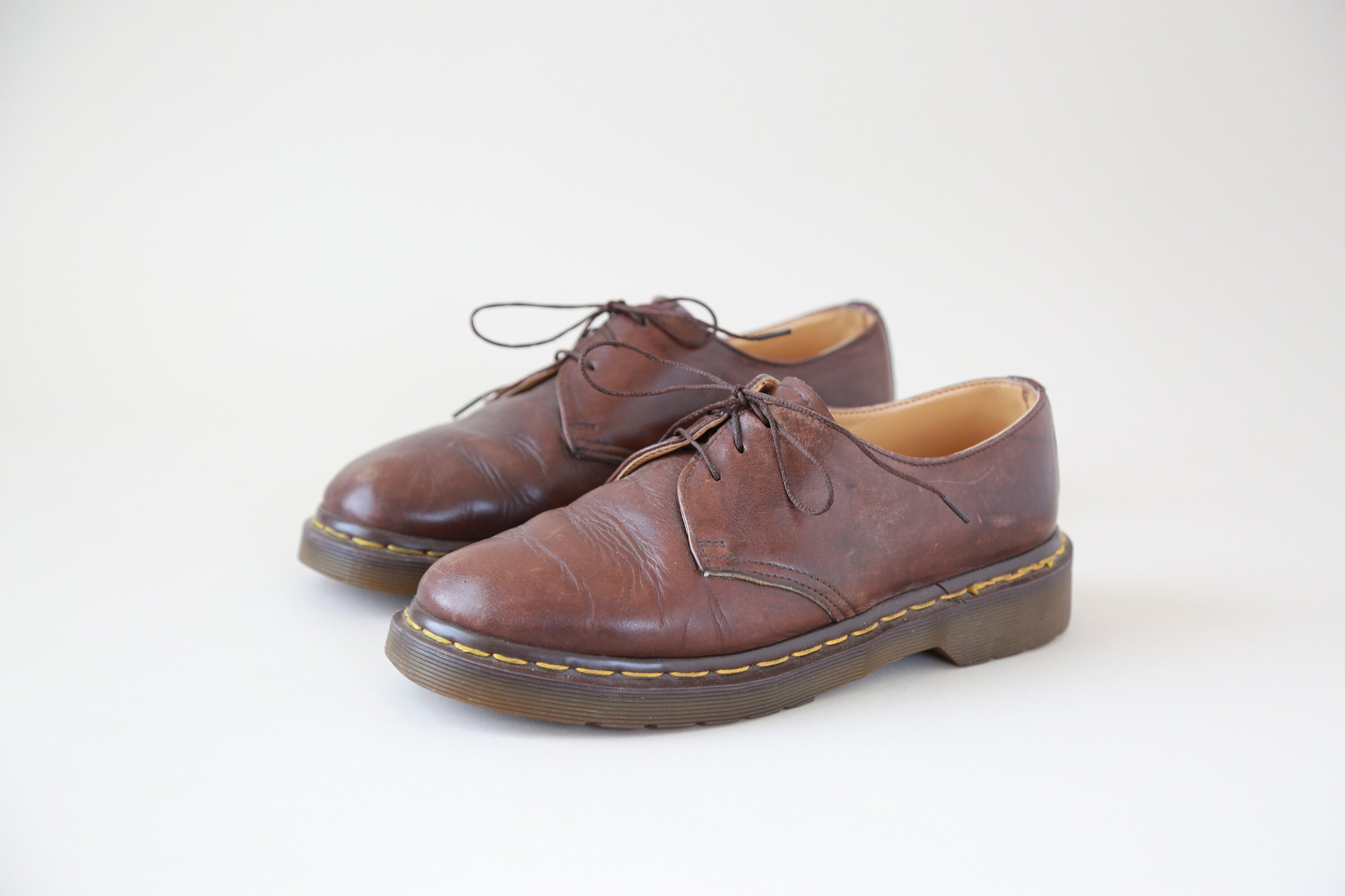 brown doc marten oxfords
