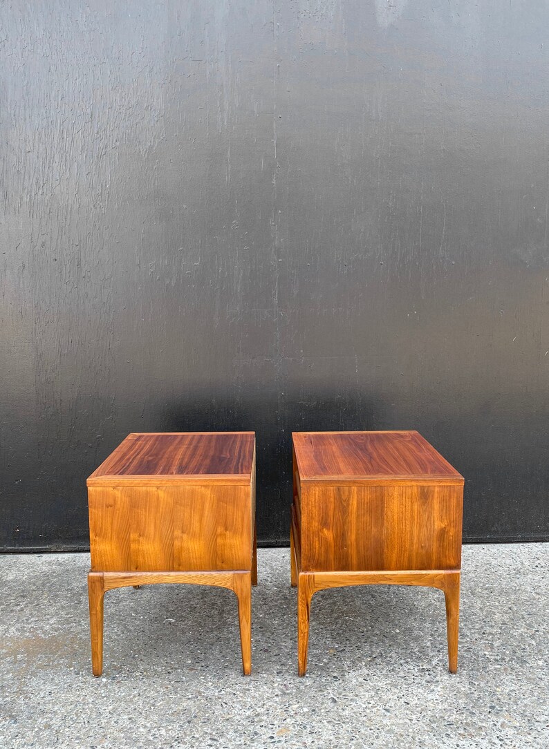 Lane Rhythm Mid Century Modern Nightstands Side Tables Pair Etsy