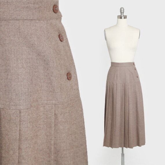 Vogue Alley skirt | Vintage 90s Pleated wool skirt