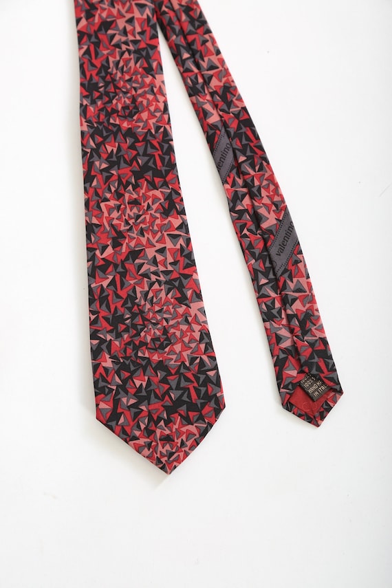 Valentino silk tie | Vintage 80s Valentino pink + 