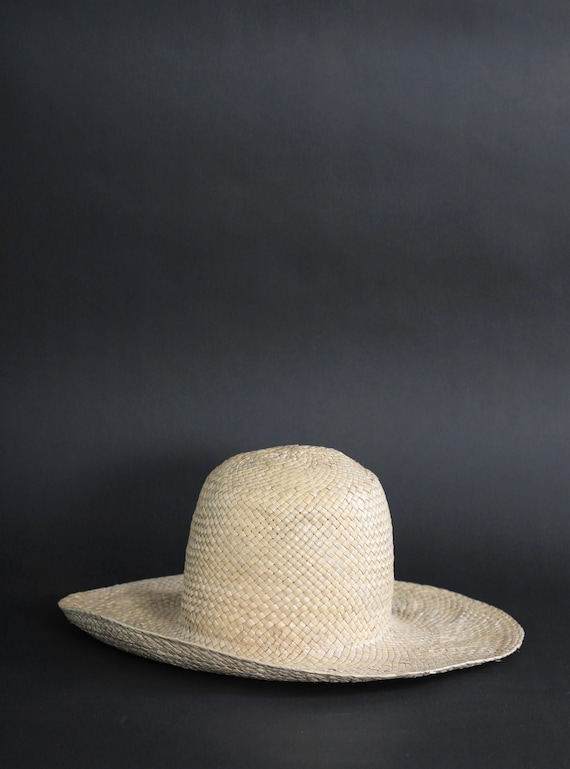 Vintage 70s straw harvest hat | Happy Cappers nat… - image 6